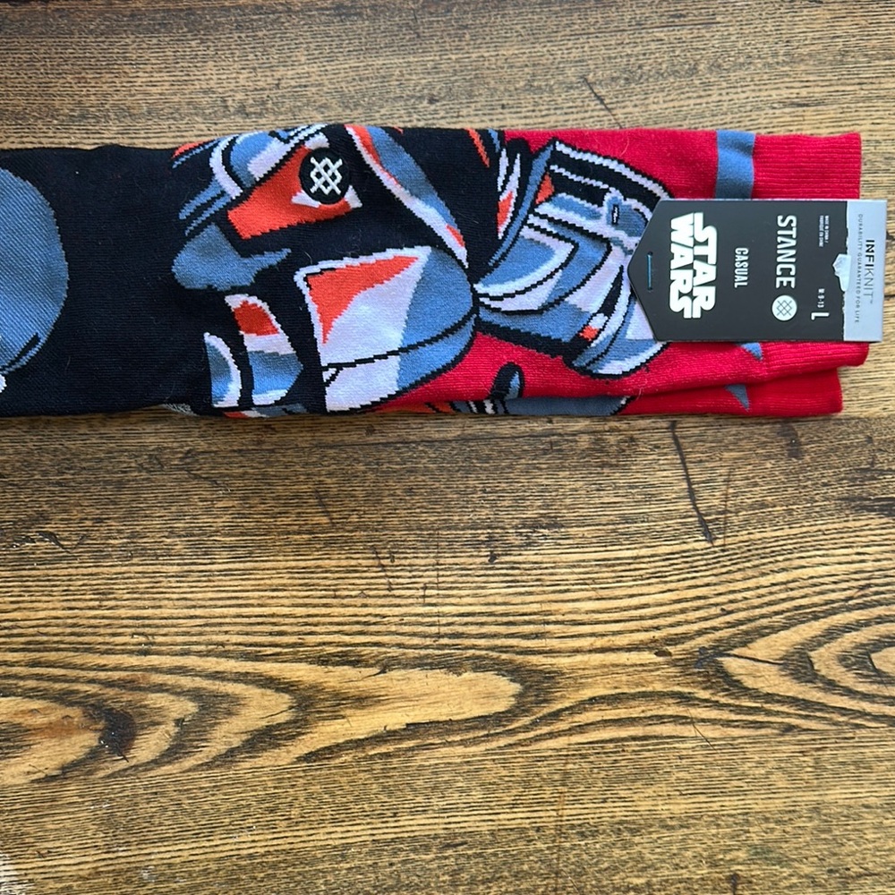 Stance Red and Black Casual Socks Vibrant Design